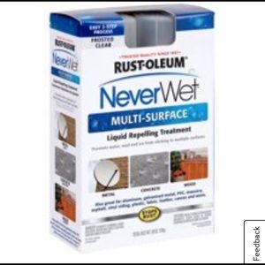 NEW NIB Rustoleum Never Wet Treatment Clear